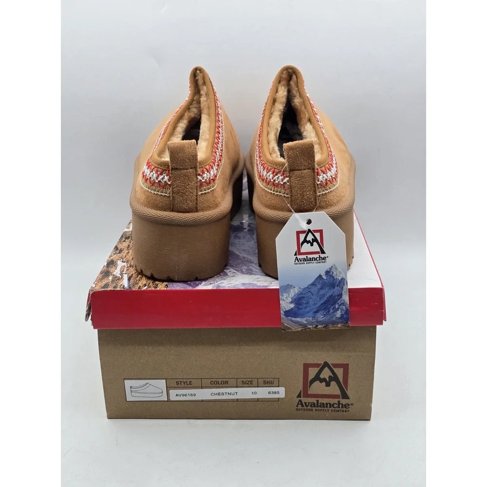 NIB Avalanche Women's Waterproof Snow Boots – Color Light Chestnut - Size‎ 10